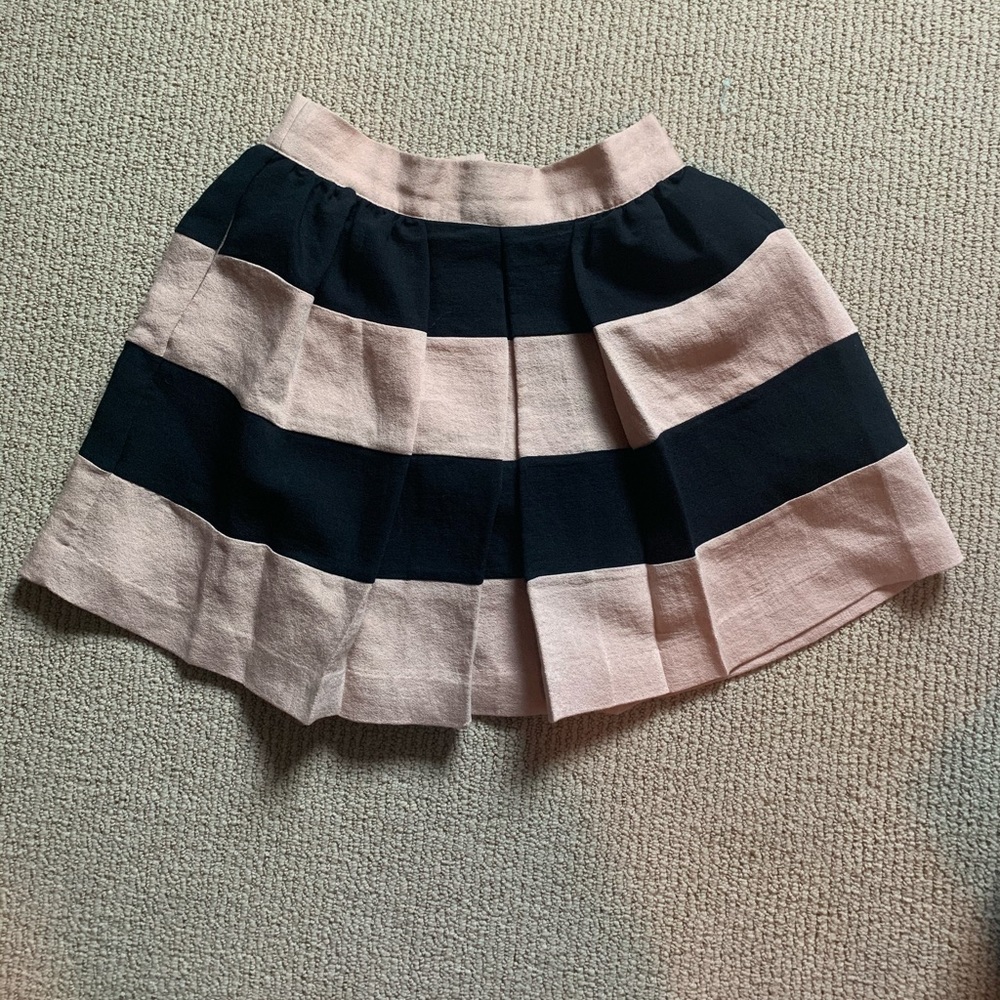 BCBGeneration Black and Tan striped skirt